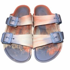 Birkenstock Arizona Tie Dye EVA Plastic Sandals Slides Shoes Kids Toddler 12  30